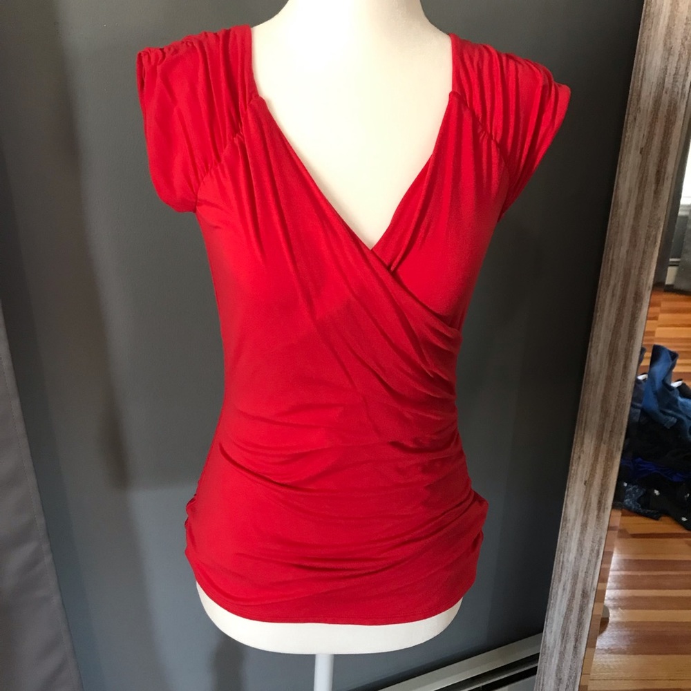 White House Black Market red shirt